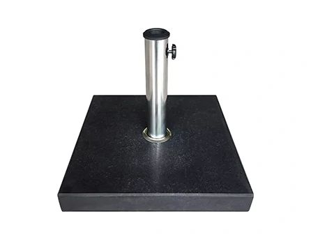 Square granite base with luggage handle