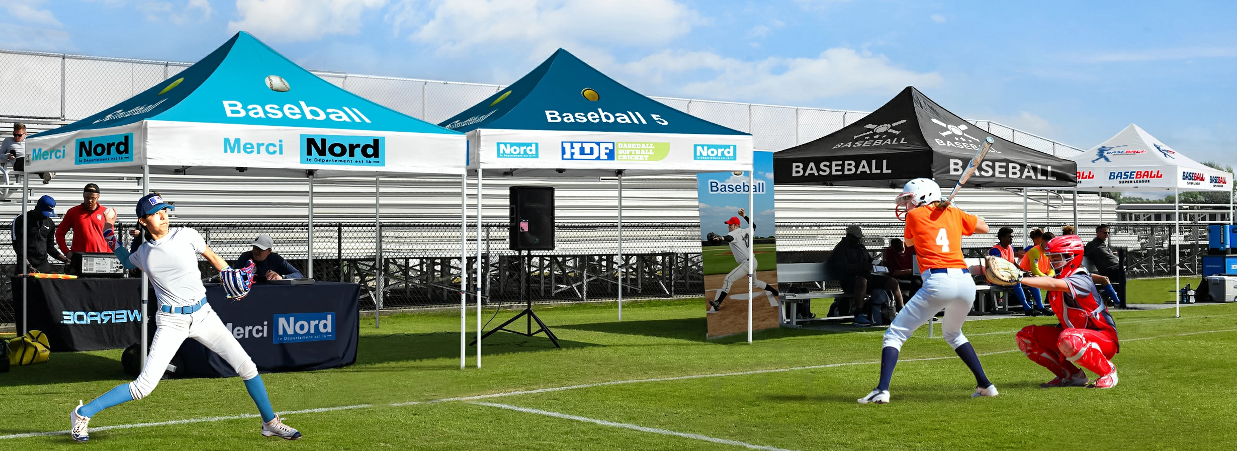 Canopy tent for rugby games