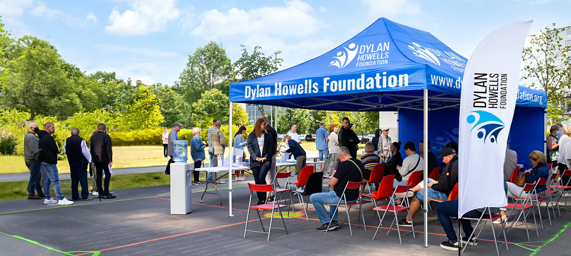 The Canopy Tent Used At the event check-in area