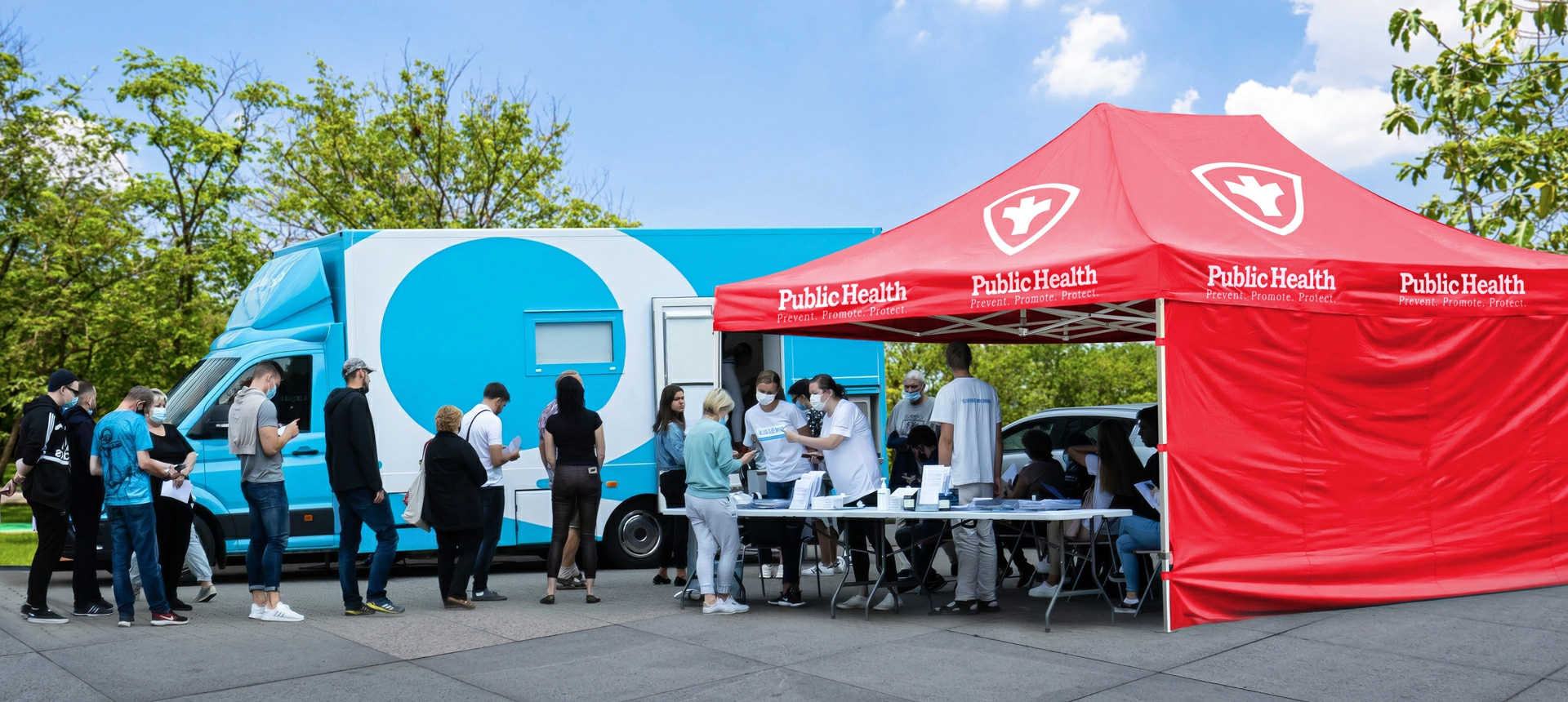 Canopy tent for medical examinations