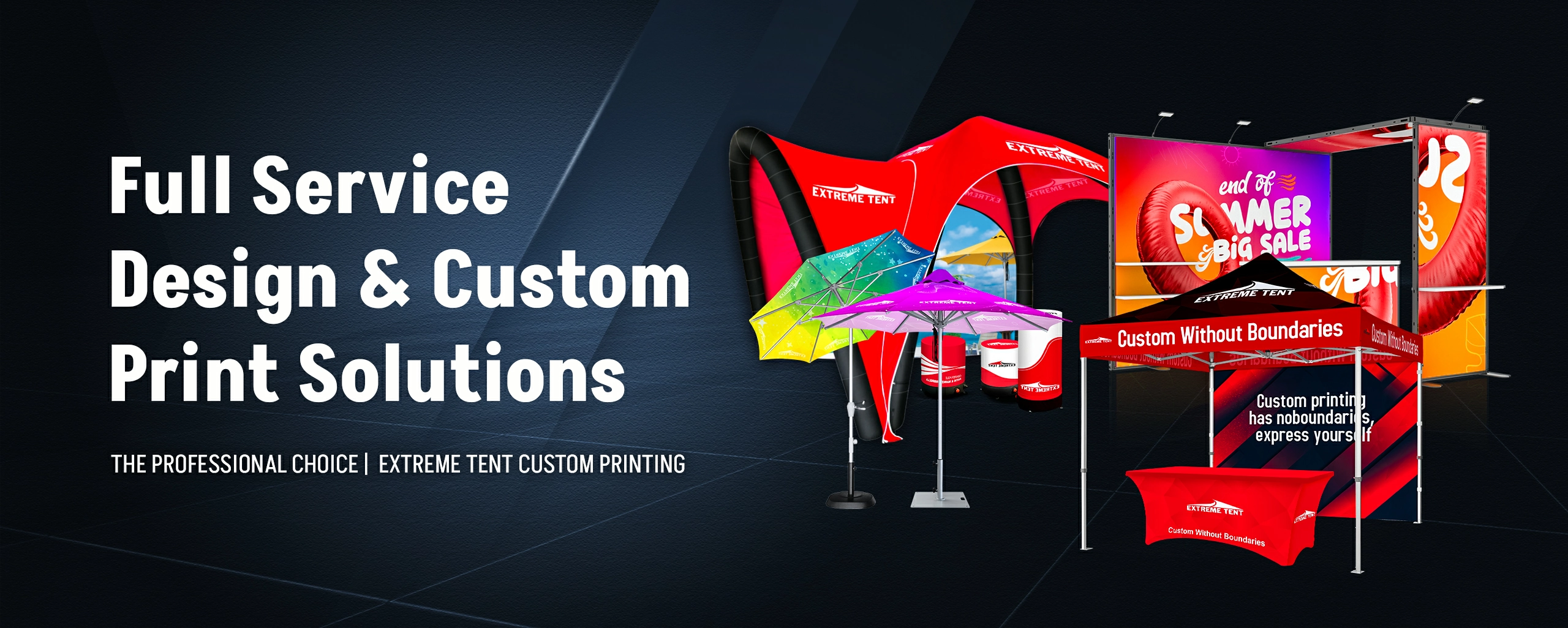 Customized design solutions for commercial event products