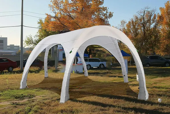 Inflatable tent