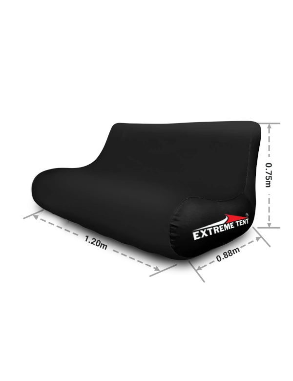 Two seater inflatable sofa